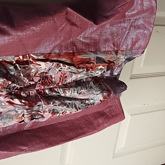 Nicole Miller Gorgeous Strapless Metallic Pink Silk Cocktail Dress -12- - Picture 3 of 9